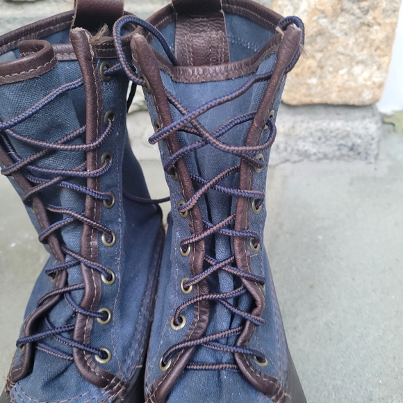 L.L.Bean Waxed Canvas L.L.Bean Signature Duck Boots Hunting Biits - Picture 12 of 16